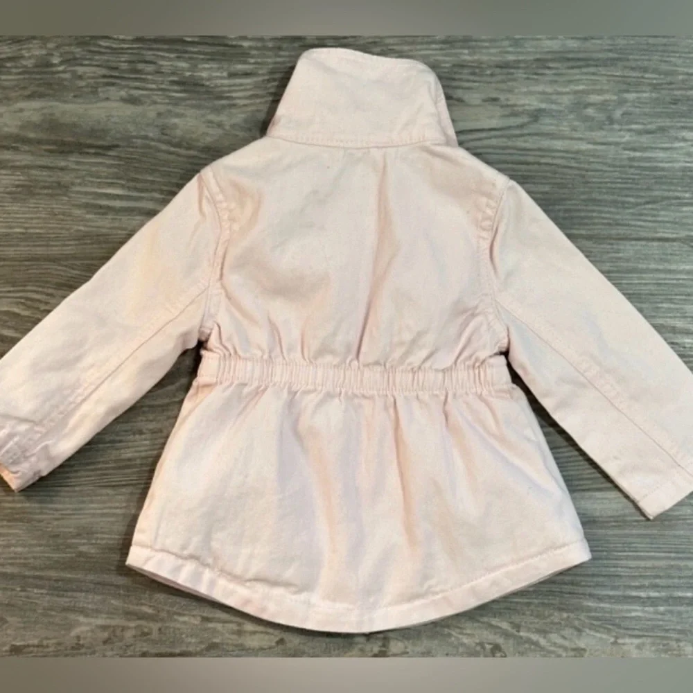 Tahari Baby Girl Pink Trench Coat Jacket 12M